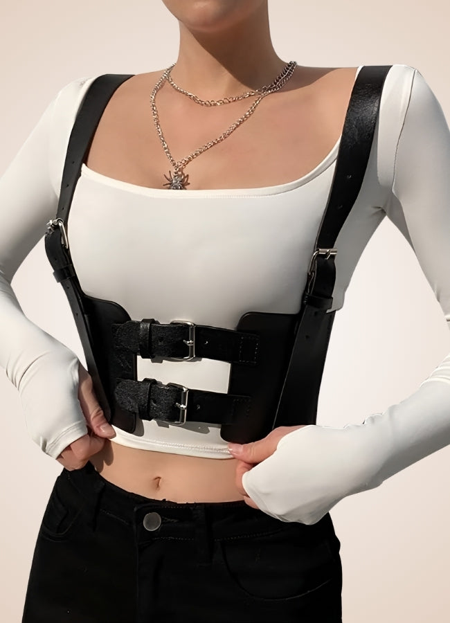 Steampunk Strap Corset UK