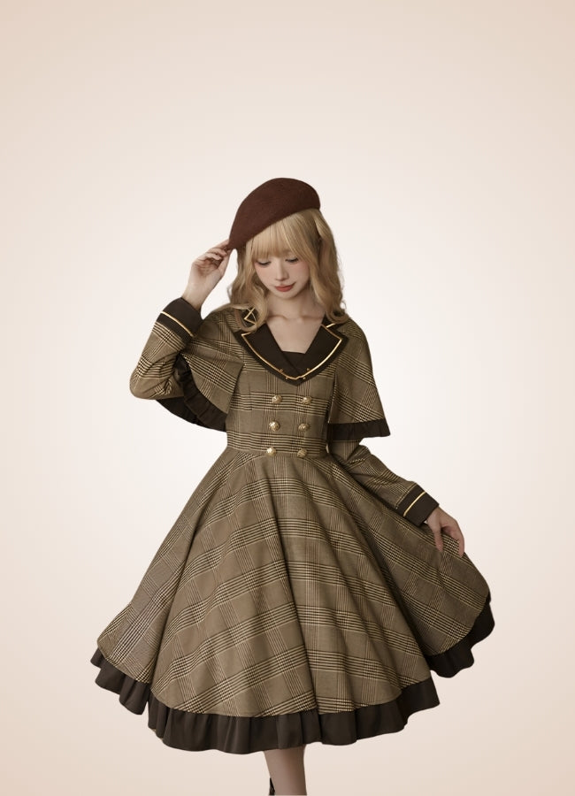 Steampunk Stripe Lolita Dress UK
