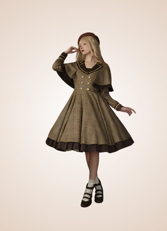 Steampunk Stripe Lolita Dress UK