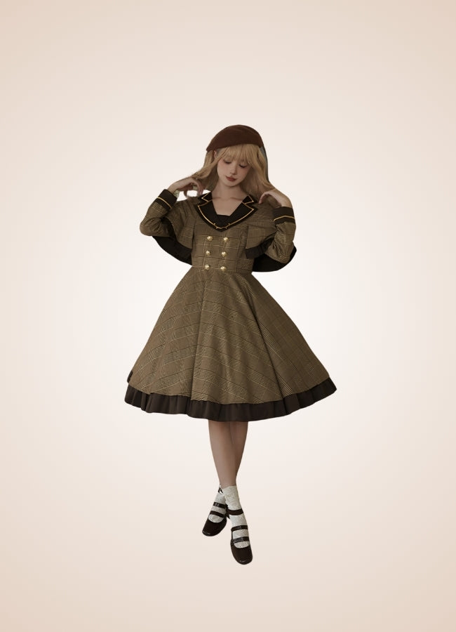 Steampunk Stripe Lolita Dress UK