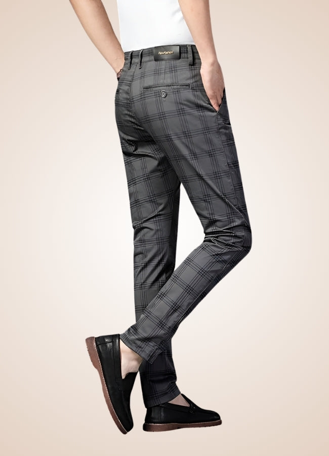 Steampunk Stripe Plaid Trousers UK