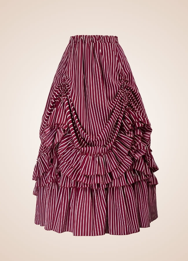 Steampunk Stripped Maxi Skirt UK