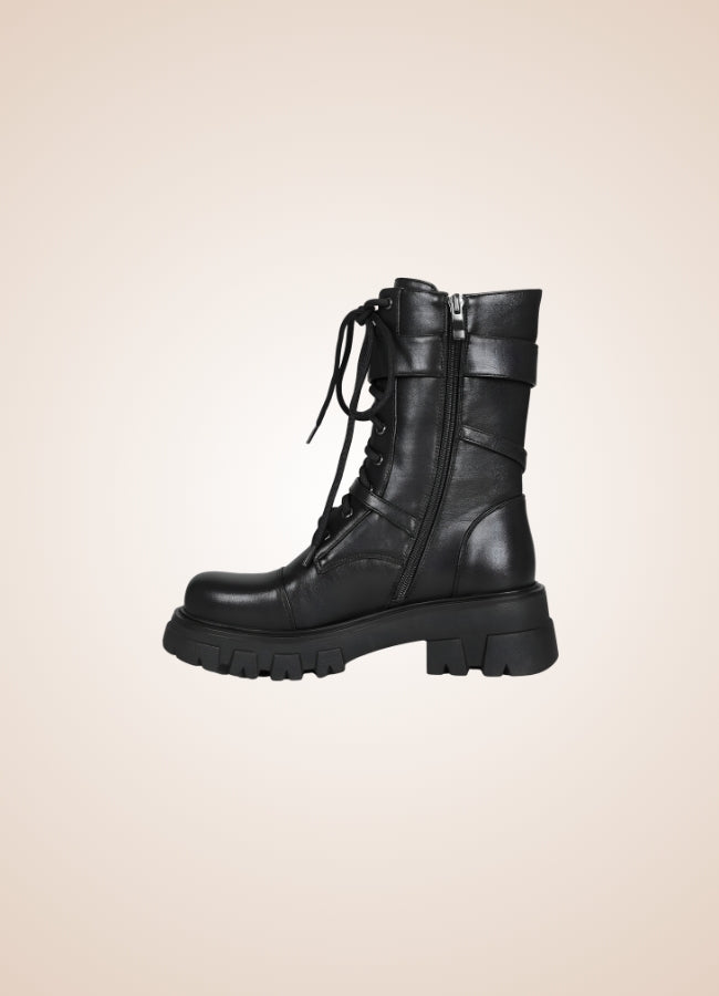 Steampunk Style Zipper Boots UK