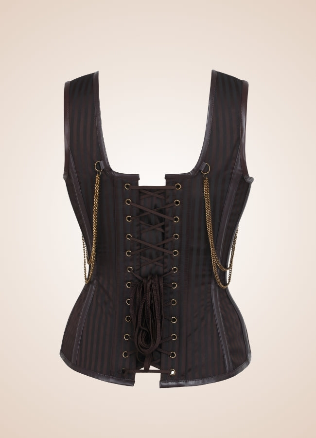 Steampunk Style Zipper Corset UK