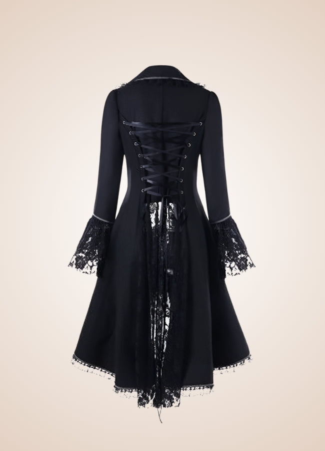 Steampunk Turn Down Collar Dress UK