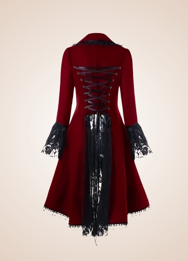 Steampunk Turn Down Collar Dress UK