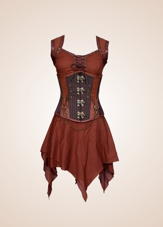 Steampunk Underbust Corset Dress UK
