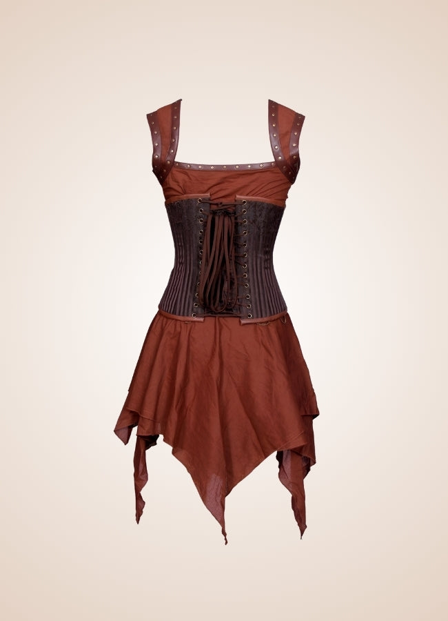 Steampunk Underbust Corset Dress UK