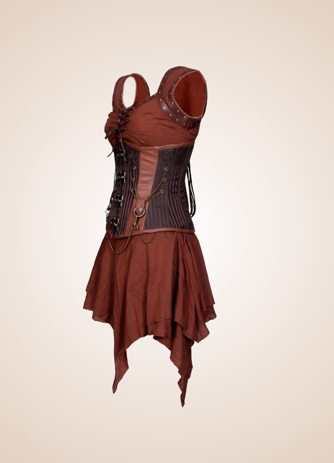 Steampunk Underbust Corset Dress UK