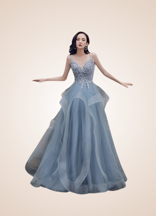 Steampunk V Neck Wedding Dress UK