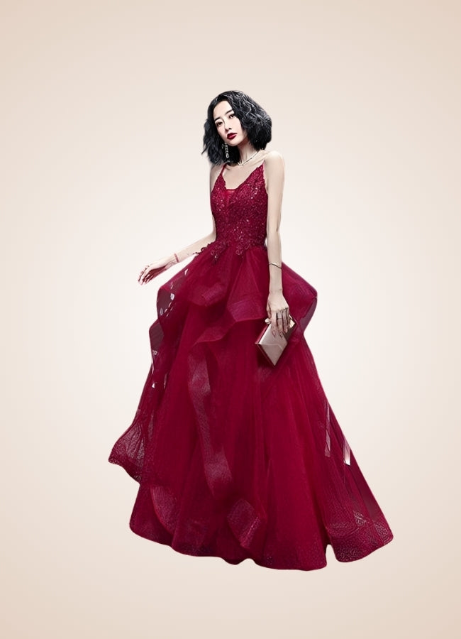 Steampunk V Neck Wedding Dress UK