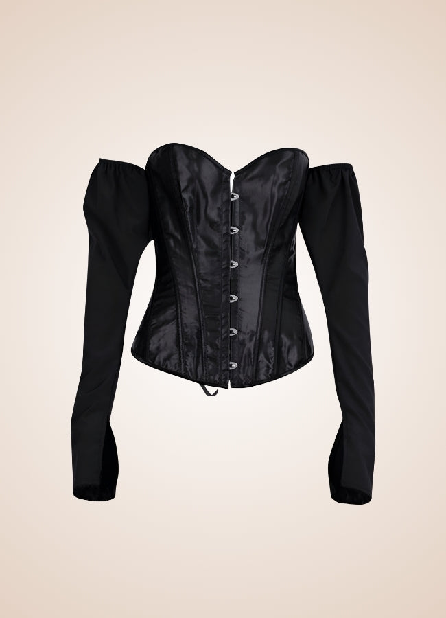 Steampunk Victorian Long Sleeve Corset UK