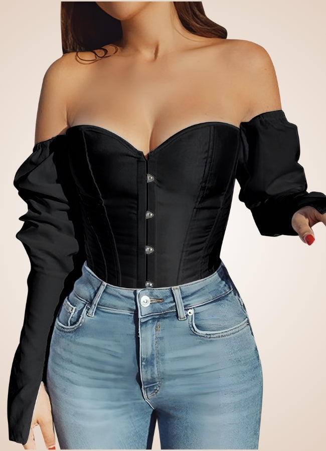 Steampunk Victorian Long Sleeve Corset UK