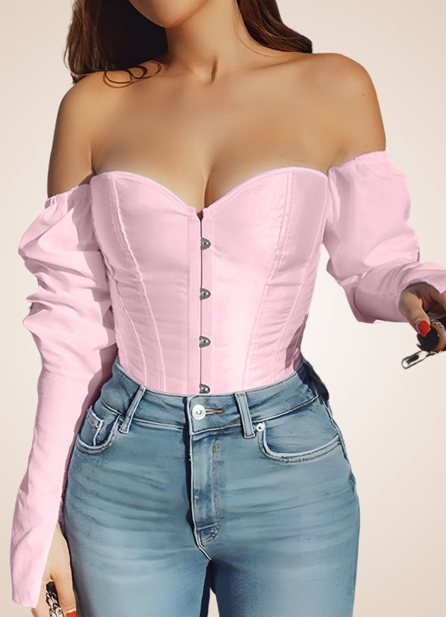 Steampunk Victorian Long Sleeve Corset UK
