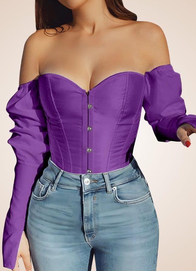 Steampunk Victorian Long Sleeve Corset UK