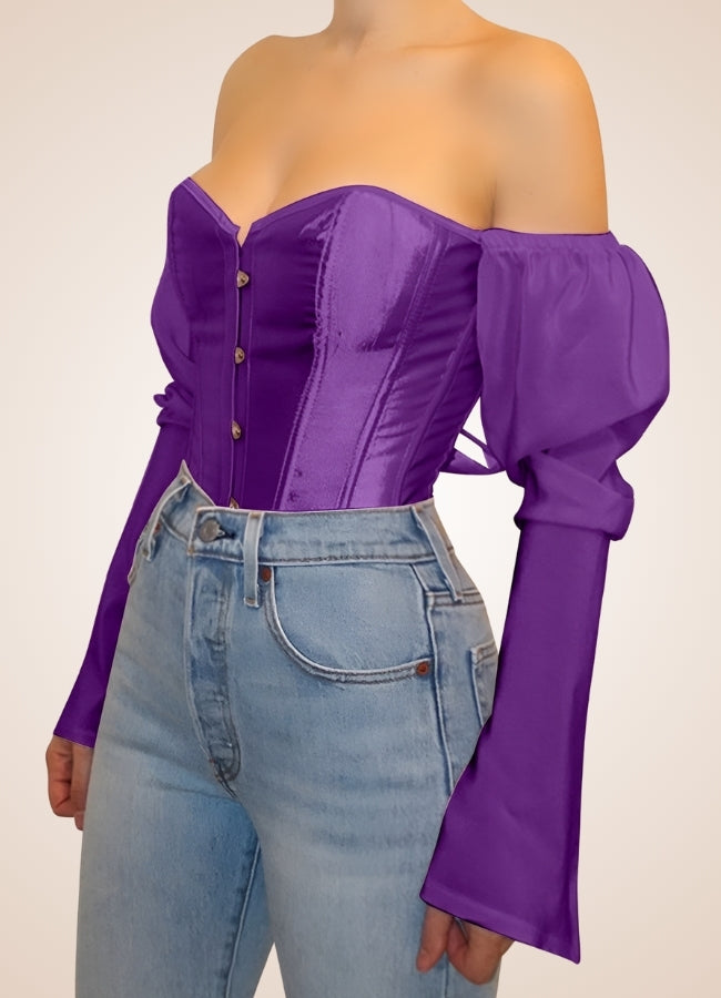 Steampunk Victorian Long Sleeve Corset UK