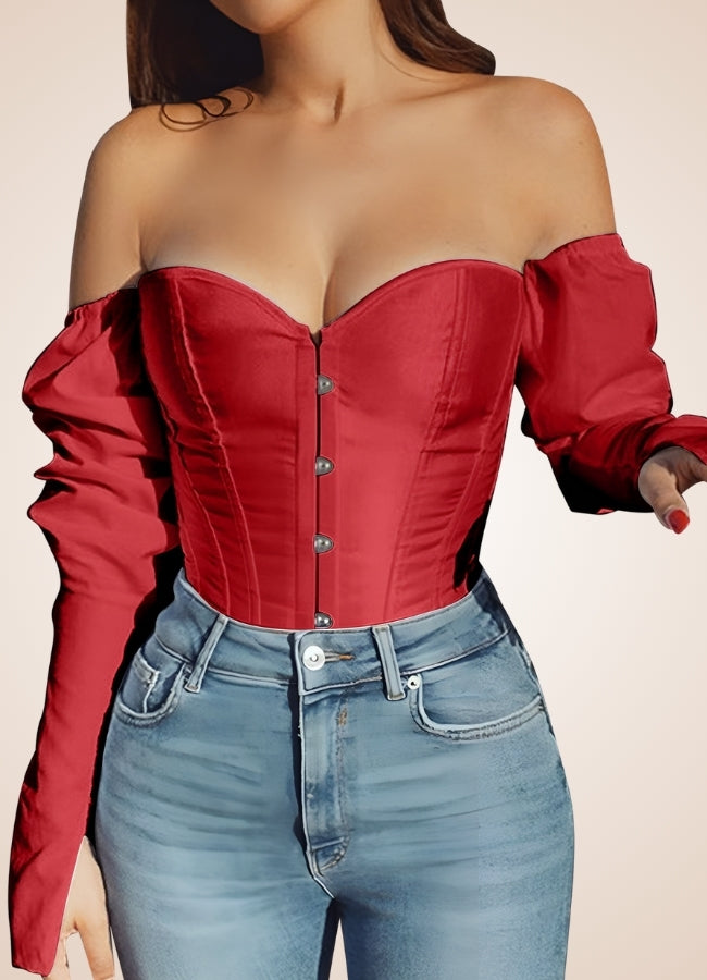 Steampunk Victorian Long Sleeve Corset UK