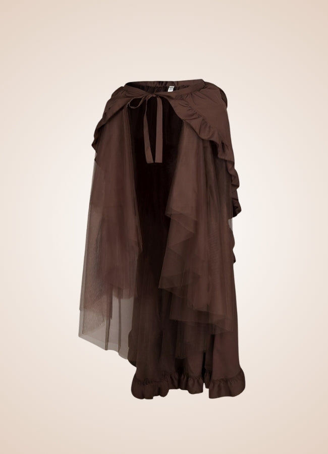 Steampunk Victorian Pleated Skirt UK