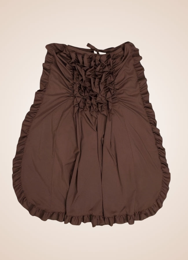 Steampunk Victorian Pleated Skirt UK