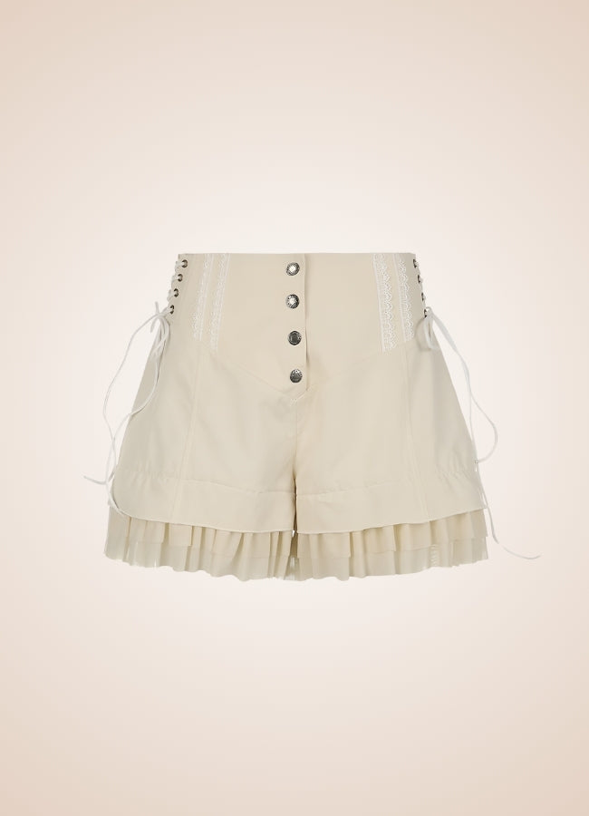 Steampunk Victorian Shorts White UK