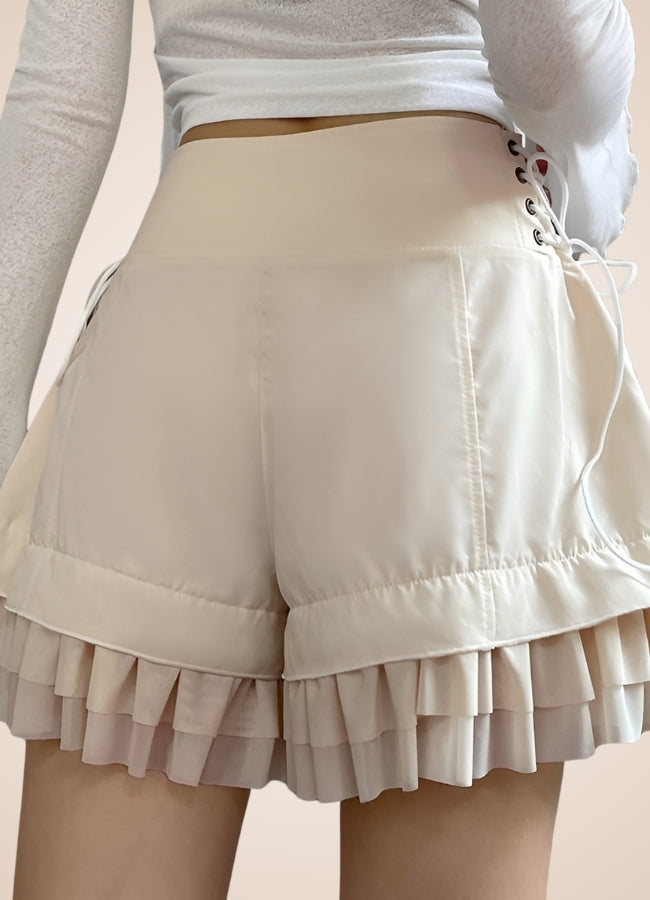 Steampunk Victorian Shorts White UK