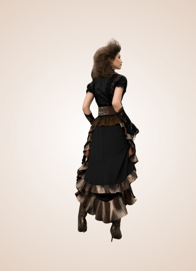 Steampunk Vintage Long Skirt UK