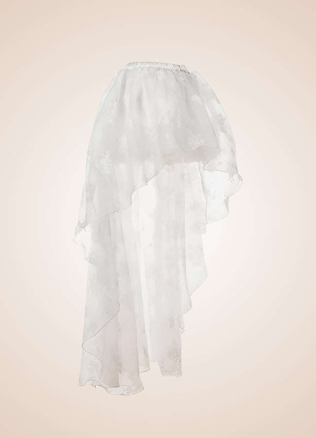 Steampunk White Tulle Skirt UK