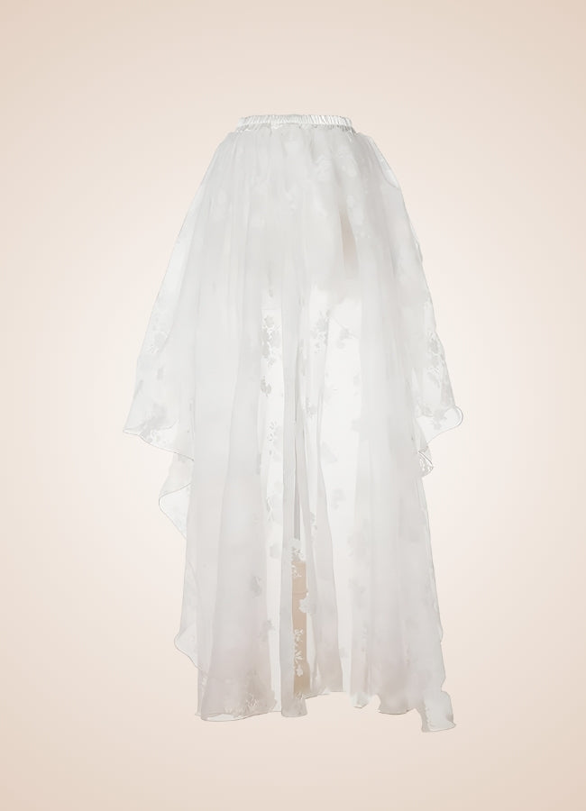 Steampunk White Tulle Skirt UK