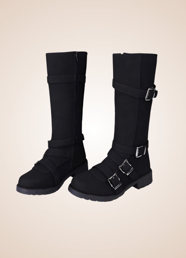 Steampunk Winter Belt Long Boots UK