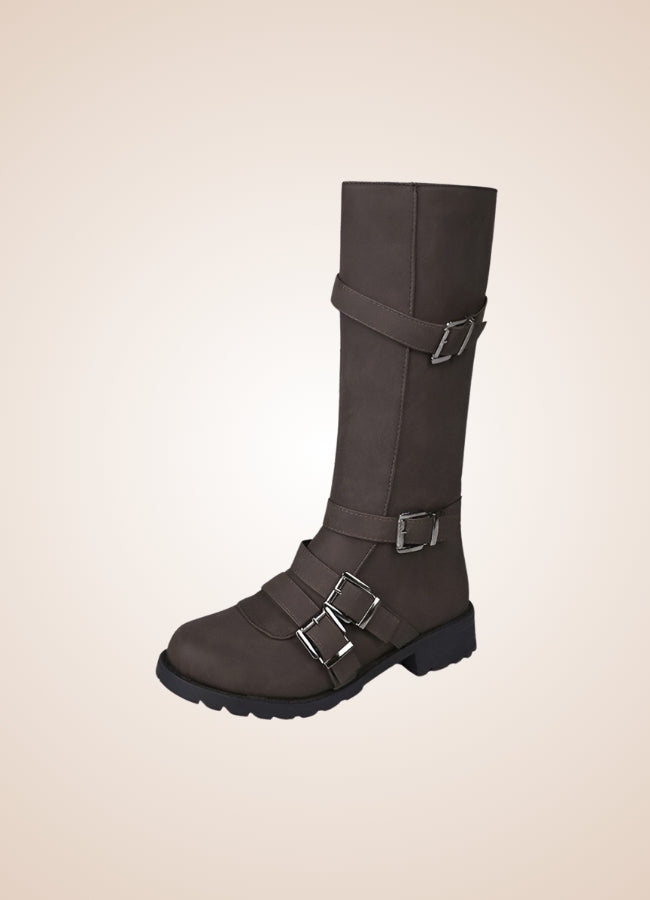 Steampunk Winter Belt Long Boots UK