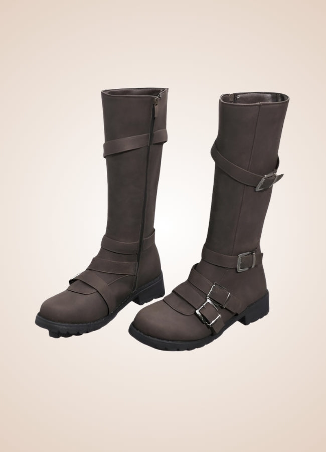 Steampunk Winter Belt Long Boots UK