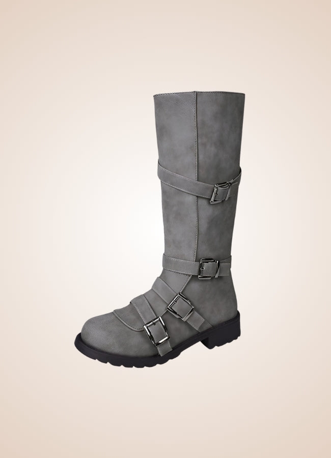 Steampunk Winter Belt Long Boots UK