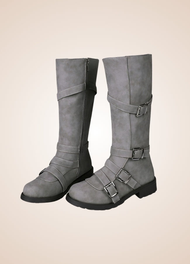 Steampunk Winter Belt Long Boots UK