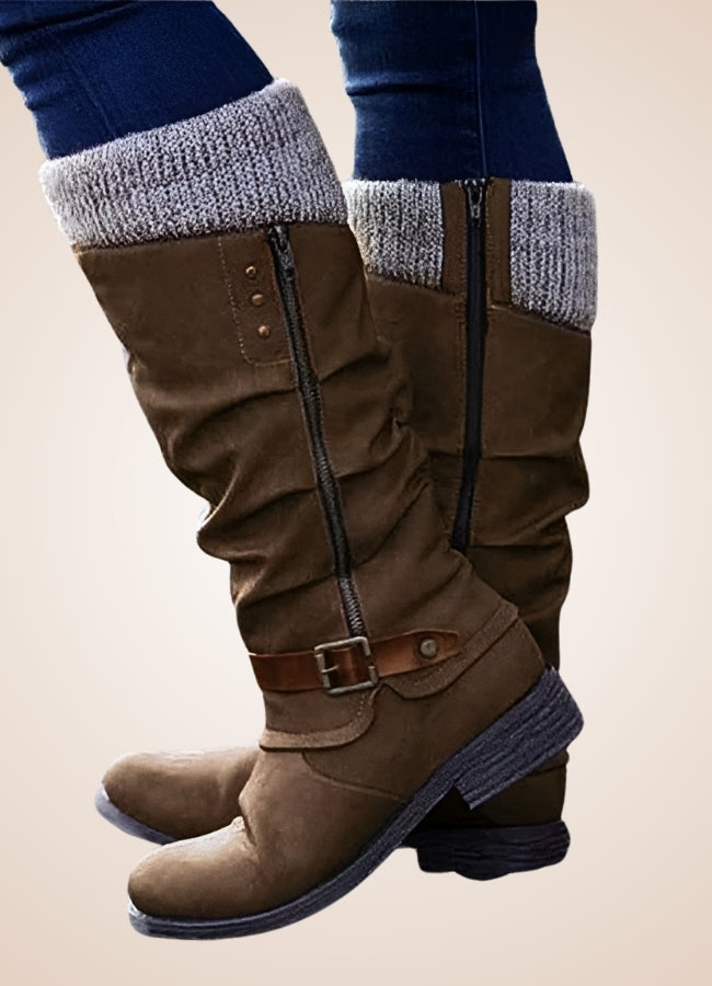 Steampunk Winter Mid Calf Boots UK