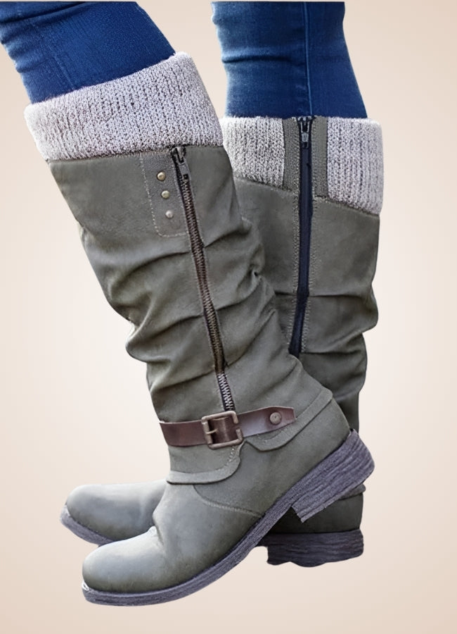 Steampunk Winter Mid Calf Boots UK
