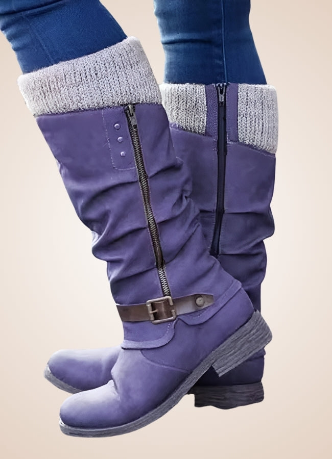 Steampunk Winter Mid Calf Boots UK