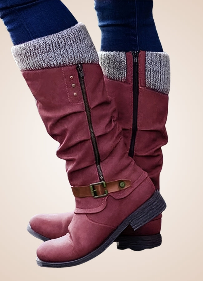 Steampunk Winter Mid Calf Boots UK