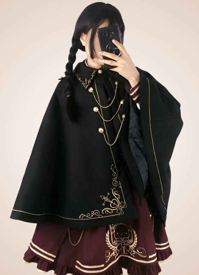 Steampunk Woolen Cloak UK