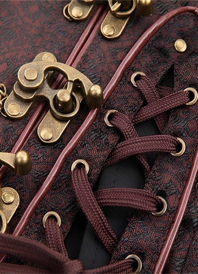 Steampunk Zipper Corset UK