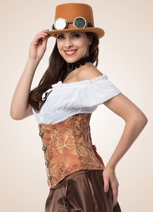 Steel Bone Steampunk Corset UK