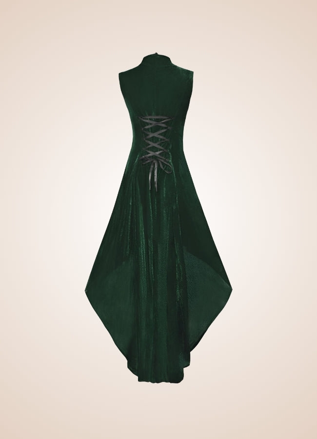 V Neck Sleeveless Steampunk Dress UK