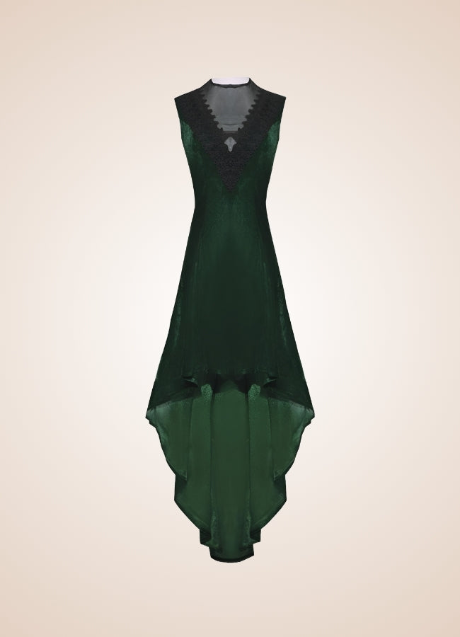 V Neck Sleeveless Steampunk Dress UK
