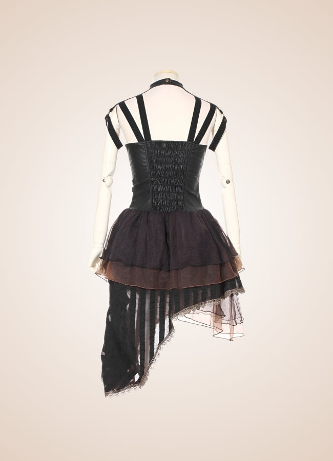 Victorian Asymmetrical Steampunk Dress UK