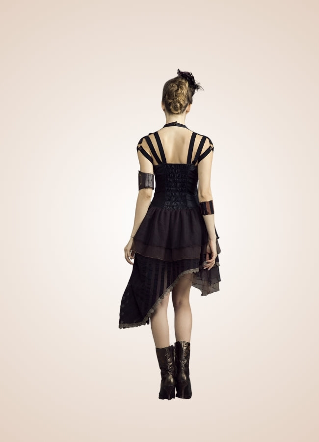 Victorian Asymmetrical Steampunk Dress UK