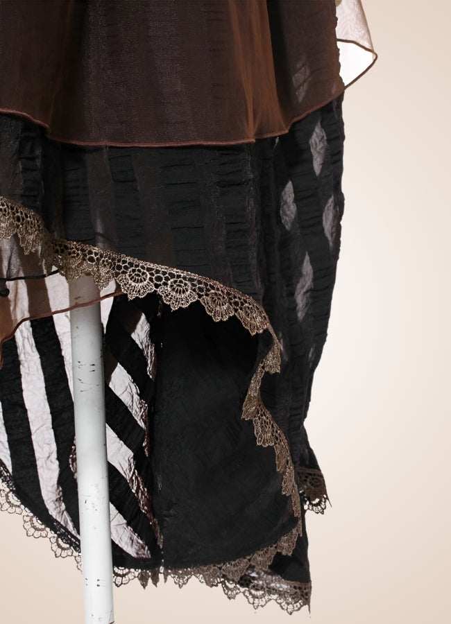 Victorian Asymmetrical Steampunk Dress UK