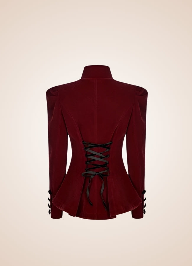 Victorian Burgundy Women's Jacket UK