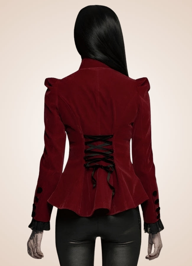 Victorian Burgundy Women's Jacket UK