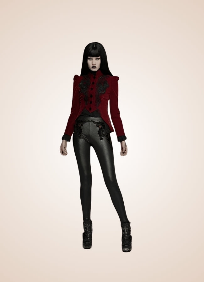 Victorian Burgundy Women's Jacket UK