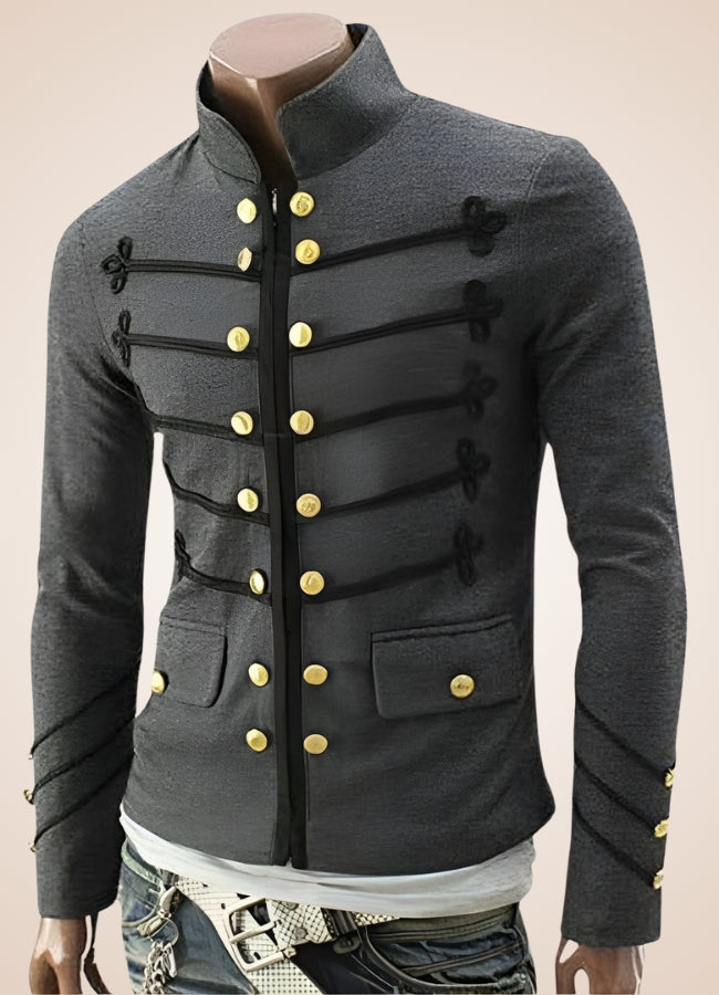 Vintage Gothic Military Jacket UK