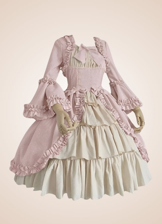 Vintage Victorian Ruffled Steampunk Dress UK